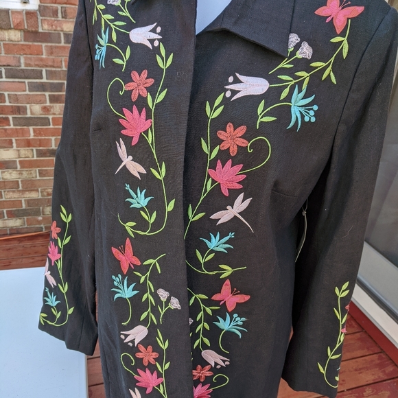 PURSUITS LTD. FLORAL DESIGN JACKET! NWT! - Picture 16 of 16
